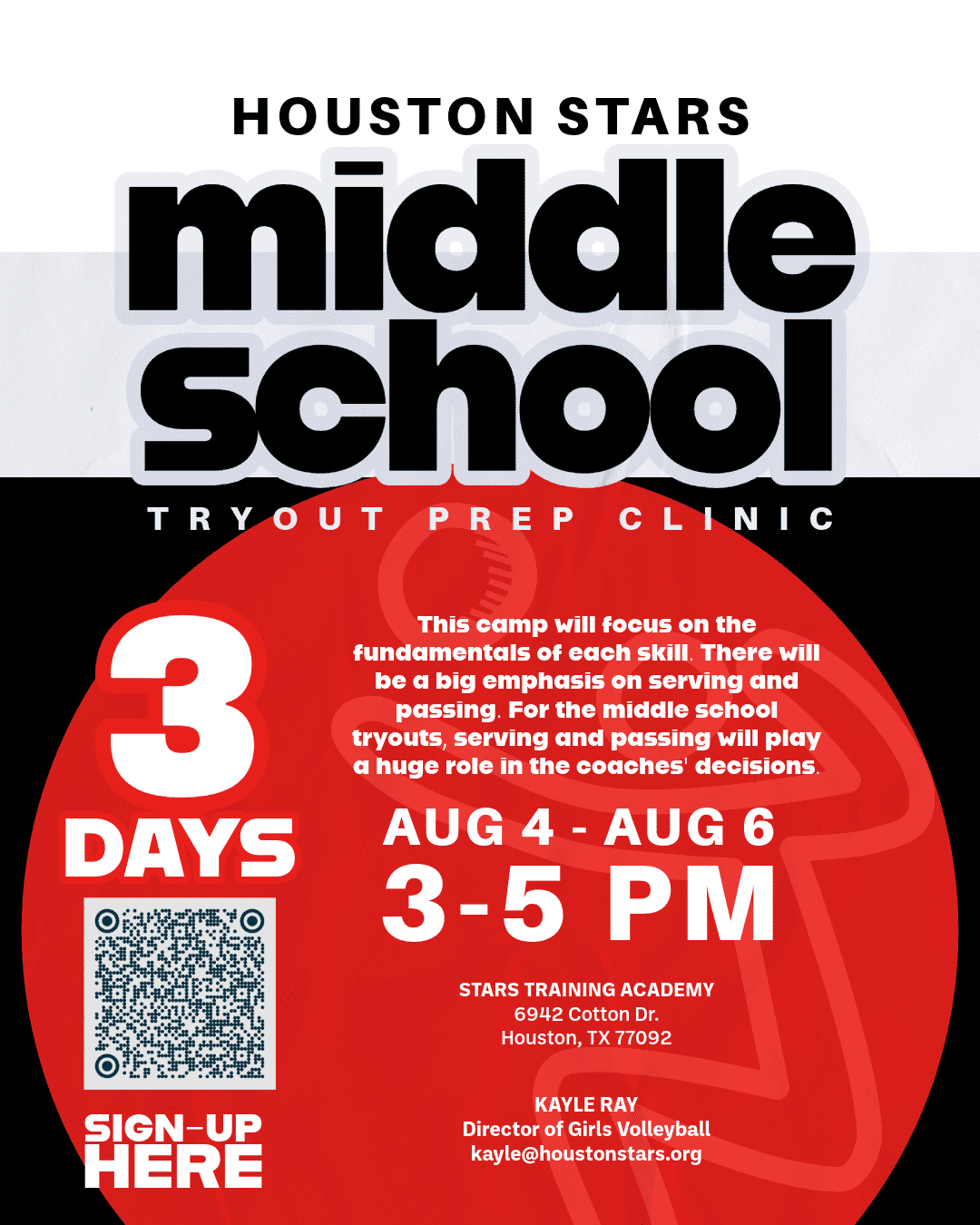 middle school tryout prep clinic